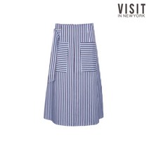 스트라이프 포켓 스커트(VV5SR21)