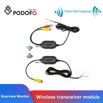 화물차후방카메라 룸미러후방카메라 후방카메라 Podofo-2.4 Ghz 무선 후방 카메라 RCA 비디오 송신기 및 수신기 자동차 모니터 트랜시버 모듈