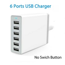 10 USB 포트 충전 스테이션 도킹 케이블 50W 미국 AU EU 영국 KR 플매트 카펫 러그 아이폰 호환 ipad 호환, 04 6 USB White_04 AU Plug