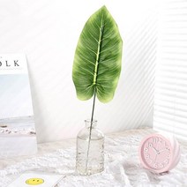 나뭇잎 조화 화병 장식 튤립 로즈 스프링, 핑크 튤립