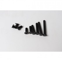 추가 Y400/120 레이저 3D 프린터 부품 M5 로우 프로파일 나사 6/8/10/12/15/20/25mm 검정색 20 개, M5x35mm