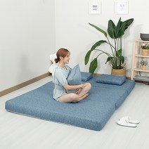 슬릭스 고밀도 메모리폼 접이식매트리스 3단 13cm두께 토퍼매트리스 바닥용 베개 사은품