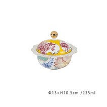 예쁜그릇 현장 핍스튜디오 로열플라워 설탕그릇 네덜란드에서 직수입, 235ml