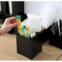 편의점 PC방 무인점포 빨대꽃이 수납정리대 대 오피스 고시원 소품통 옷장 병원책상 안방, 1개