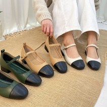 굽3cm 블랙코메리제인 플랫슈즈