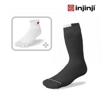 INJINJI 인진지 쿨맥스 양말 트레일러 퍼포먼스 발가락 양말 등산 양말 스포츠 양말, GRAY, S