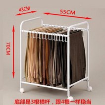 낮은행거 옷장안선반 바퀴달린 바지걸이 홈쇼핑 행거, 옵션3_바지걸이 행거