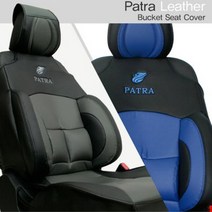 오토윈 차량용 버켓시트 파트라 에어매쉬 쇼레자, 1개, 인조가죽-블랙