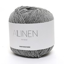 삼남뜨개실 에이린넨 70g 10+1 린넨실 코바늘실 뜨개실 가방실 소품실 모자실, ALinen, 10 그레이 카키 567