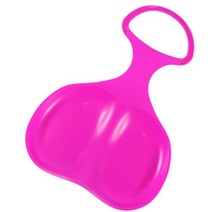 스노우보드 데크 알파인 보드 야외 스포츠 스노우 잔디 스키 스노우 플라스틱 쉬운 스키 썰매 스키 썰매 선물, 분홍색