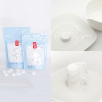 식당용 일회용 코인 물티슈 100매 물 부어 쓰는 업소용 캠핑용 위생 동전 압축 물수건