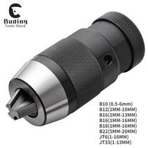 드릴 척 keyless 자동 조임 b12 b16 b18 b22 jt6 선반 모스 탭 콜렛 cnc드릴링 머신, jt33(1-13mm)