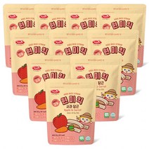 베베스트 유기농 현미 칼슘 현미킥 20g, 사과 + 당근 혼합맛, 10개