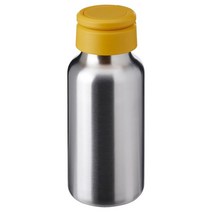 이케아 엥켈스포리그 물병300ml 옐로 지름6x15cm 스테인리스 폴리프로필렌, 이미지참조