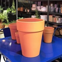 황토 대형독일토분 긴토기화분 6호 26x32 식물키우기