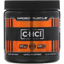 Kaged Muscle 케이지드 머슬 크레아틴 하이드로클로라이드 파우더 무향 Patented C HCI Creatine 56.25g