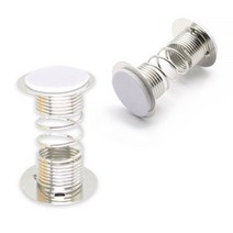 attizone 접착 원형 꼬깔 스프링 점프 점핑 붙이는스프링 금색 은색 - 8종, 점프스프링(대)-은색