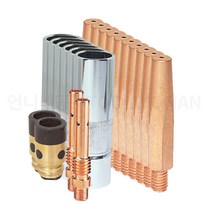 용접 CO2 부품 스타터세트 팁 10개 노즐 5개 절연관 가스 디퓨저 2개 올인원 세트, 1.4mm(파이), 1개