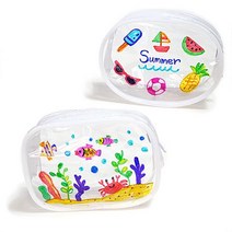 탑키드 미니 투명파우치, 1개, 원형