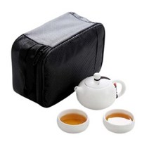 트리 티앤차 여행용 다도 2인 다기세트, 다관 180ml+ 찻잔 50ml x 2p +전용 파우치