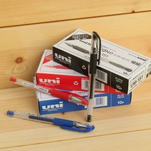 [일오삼유통] 유성볼펜 화이트볼펜 블랙볼펜 잘써지는볼펜 수성펜 필기펜 클립펜 기본볼펜, 혹★ 유니볼 시그노 0.38mm 젤펜 겔펜 중성펜 1다, 혹★ 블루 1다스