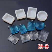 와이지알씨 미라클 실리콘 몰드 잔물결형 UV 레진 레진공예 미니어쳐, 29-B.실리콘몰드 잔물결형