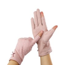 모던감성 여성 여름 자외선차단 반장갑 등산 손가락 운전 장갑, 그레이