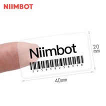 포스트잇 프린터 휴대용 NiiMbot B21 B3S 열 라벨 프린터 용지 접착 스티커 인쇄 방수 야외 케이블 JewLLery LabeLS PapeL, 투명한