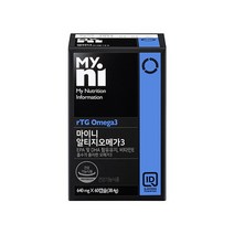 일동제약 마이니 알티지오메가3 RTG DHA EPA 비타민E 항산화 효능, 3, 640mg/60캡슐