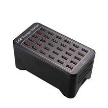 30포트 대량 USB 멀티 충전기 휴대폰 태블릿 스마트폰, 25포트 충전기A7팬포함+애플 케이블 10개