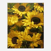 모모픽스페인팅 DIY 명화 그리기 풍성한 해바라기