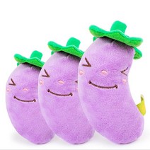 비즈코리아 삑삑이 소리나는 봉제 과일 채소 종류 다양 컬러 화려, 1개, V044가지