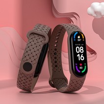 쥬니어세트 샤오미 미 밴드 7 용 실리콘 브레이드 솔로 루프 팔찌 손목 교체 스포츠 스마트워치 NFC 미밴드 6 5 4 스트랩