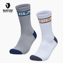 블랙야크 공용 등산양말 폴리진 미드삭스 2BYSCX3502 남성 여성 중목 사계절 기능성 삭스, 24, 화이트