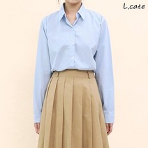 엘케이트 여성 셔츠 LCHT005 카라 면 베이직 컬러 코튼 남방네이비 노란 민트 퍼플 파란 아이보리 크림 핑크 색 여성의류 여자의류 셔츠 셔츠티 데일리셔츠 정장