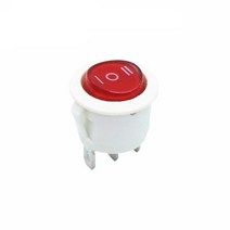 iOT 전등 스마트 스위치 라운드 로커 LED 조명 자동차 대시 보드 보트 밴 1 개 12V 24V / 6A 250V 10A 125V 2/3/4PIN 20MM, [07] 3Pin green light, [07] 3Pin green light