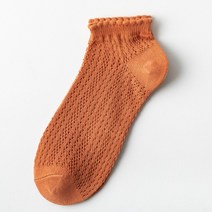 DFMEI 양말 자녀단말 봄 여름 얇은 에어 메쉬 덧신 여 로우탑 양말 캔디 레이스 중목 ins눅눅하다