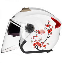 경량 귀여운 500g 헬멧 오토바이 더블렌즈 남성여성 가벼운 시원한 사계절, 원 사이즈, 09. 윙 무광 블랙