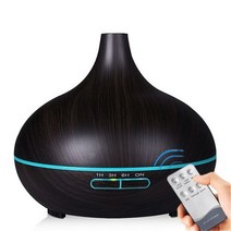 불멍가습기 uv가습기 기화식가습기 고품질 550ml 아로마 테라피 에센셜 오일 디퓨저 우드 그레인 원격, 06-01, 영국