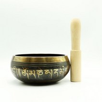 싱잉볼 히말라야 노래 그릇 명상 티베트어 그릇 노래하는 소리 그릇 요가 마음챙김, 8cm