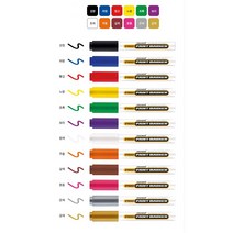 모나미 프로 페인트마카 낱색 12개입, 적색