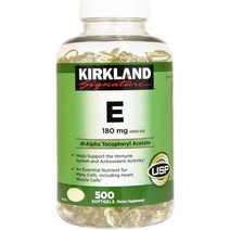커크랜드 비타민E 400IU 180mg 500소프트겔, 1개, 500개 (1팩)