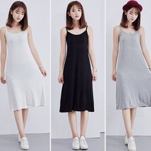 어깨끈원피스 민소매 여름 휴가 롱 슬립 비치 휴양지 28032EA