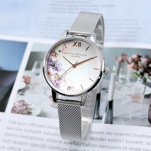 올리비아버튼 OB16PP37 워터컬러 플로랄 메탈 시계