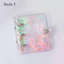 스크랩북 포토북만들기 앨범 사진첩 사진 앨범 쉘 폴더 카드 책 Photocard 홀더 내부 페이지 바인더 PVC 투, 05 3in pink