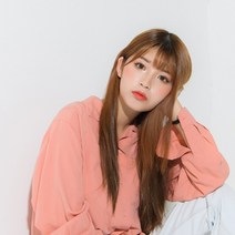[4개 세트] 여자 헤어 피스 붙임머리 똑딱이 스트레이트 매직 생머리 머리숱 보충 가발, 투톤 브라운