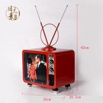 옛날티비 흑백 테레비 텔레비전 텔레비젼 빈티지 아날로그 TV 카페 인테리어 1970년대 흑백 모델 가게 장식용 사진 소품, 4번