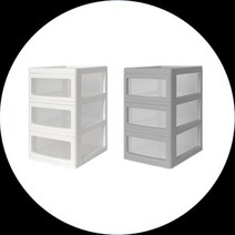 다이소서류정리함 색종이보관함 아크릴상자제작 문서보존상자 3단, 모던플러스 서랍장 3단 그레이