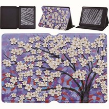 컴퓨터 부속 킨들 케이스 10th J9G29R 커버 6 인치 Paperwhite 5 11 세대 M2L3EK, 04 For M2L3EK, [22] 22.purple tree paint