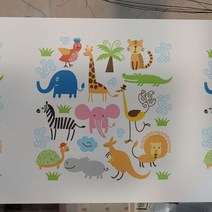 욕실벽보드_행복한 동물원 _B01_R180xR90cm